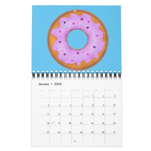 Calendrier Donuts Love Calendar (Jan 2026)