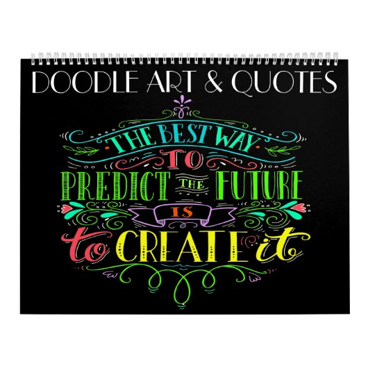 Calendrier Doodle Art et Citations (Protection)