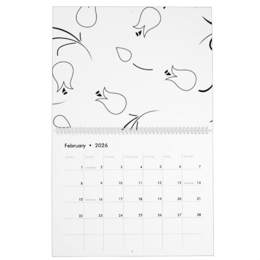 Calendrier Dot, Oie Grey (Feb 2026)
