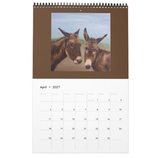 Calendrier Double Âne (Apr 2027)