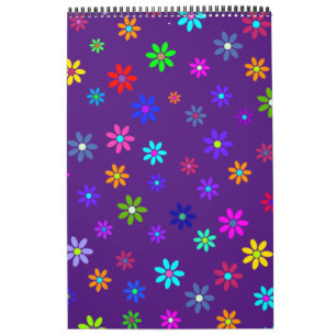 Calendrier Douche à fleurs - motif de couleur 1
