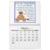 Calendrier d'ours de nounours (Feb 2027)