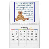 Calendrier d'ours de nounours (Feb 2026)