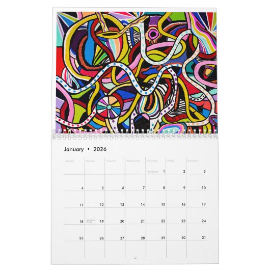 Calendrier Douze mois avec Laci (Jan 2026)