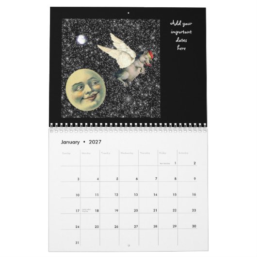 Calendrier Douze mois particuliers 2012 (Jan 2027)