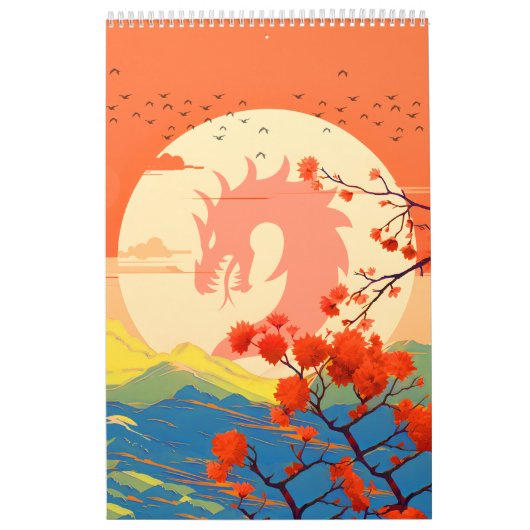 CALENDRIER DRAGON DE MONTAGNE FLEUR DE NATURE (Protection)