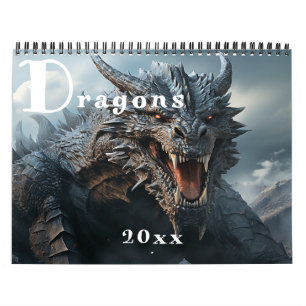 Calendrier Dragons d'horreur maléfique