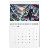 Calendrier Dragons, Griffons, Vampires et Loups (Jan 2026)