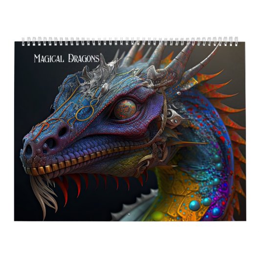 Calendrier Dragons magiques Imaginaires - L'art généré par l' (Protection)