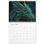 Calendrier Dragons magiques Imaginaires - L'art généré par l' (Jan 2026)