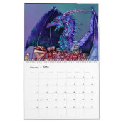 Calendrier Dragons Monsters Reptile Beast Créature Animal Dra (Jan 2026)
