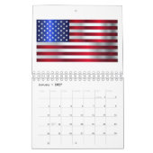 Calendrier Drapeau American Stars and Stripes (Jan 2027)