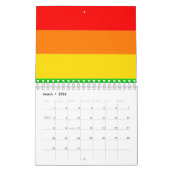 Calendrier Drapeau arc-en-ciel transgenre LGBT avec agitateur (Mar 2026)