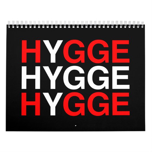 Calendrier Drapeau danois HYGGE (Protection)