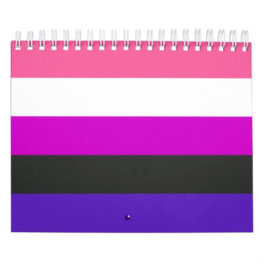 Calendrier Drapeau de fierté genderfluid (Protection)