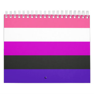 Calendrier Drapeau de fierté genderfluid