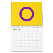 Calendrier Drapeau de fierté intersexe (Mar 2027)
