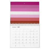 Calendrier Drapeau de fierté lesbienne (Origine) (Jan 2027)