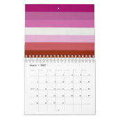 Calendrier Drapeau de fierté lesbienne (Origine) (Mar 2027)