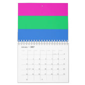 Calendrier Drapeau de fierté polysexuelle (Jan 2027)