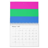 Calendrier Drapeau de fierté polysexuelle (Feb 2027)