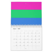 Calendrier Drapeau de fierté polysexuelle (Mar 2027)