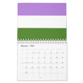 Calendrier Drapeau de fierté queer (Feb 2027)