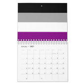 Calendrier Drapeau de la fierté asexuelle (Jan 2027)
