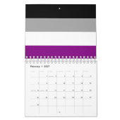 Calendrier Drapeau de la fierté asexuelle (Feb 2027)
