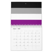 Calendrier Drapeau de la fierté asexuelle (Mar 2027)