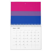 Calendrier Drapeau de la fierté bisexuelle (Mar 2027)