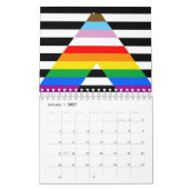 Calendrier Drapeau de la fierté de progrès d'allié (Jan 2027)