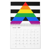 Calendrier Drapeau de l'allié LGBTQ+ (Jan 2027)