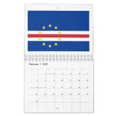 Calendrier Drapeau Du Cap-Vert (Feb 2027)