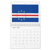 Calendrier Drapeau Du Cap-Vert (Mar 2027)