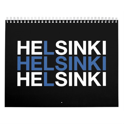 Calendrier Drapeau finlandais HELSINKI (Protection)