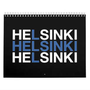 Calendrier Drapeau finlandais HELSINKI