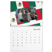 Calendrier Drapeau Mexicain Ajouter Votre Photo 2026 (Mar 2026)