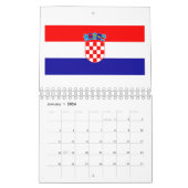 Calendrier Drapeau national de Croatie (Jan 2026)