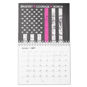 Calendrier drapeau patriote usa (Jan 2027)