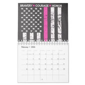 Calendrier drapeau patriote usa (Feb 2026)