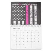 Calendrier drapeau patriote usa (Mar 2026)