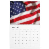 Calendrier Drapeau USA (Mar 2027)