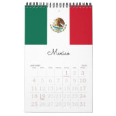 Calendrier drapeaux 15-Mo de l'Amérique Centrale et des (Jan 2026)