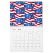 Calendrier drapeaux américains (Jan 2026)