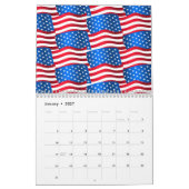 Calendrier drapeaux américains (Jan 2027)