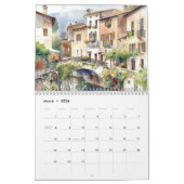 Calendrier Dreaming of Italy | 2026 Watercolor Landscape (Mar 2026)