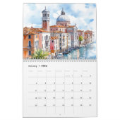Calendrier Dreaming of Italy | 2026 Watercolor Landscape (Jan 2026)
