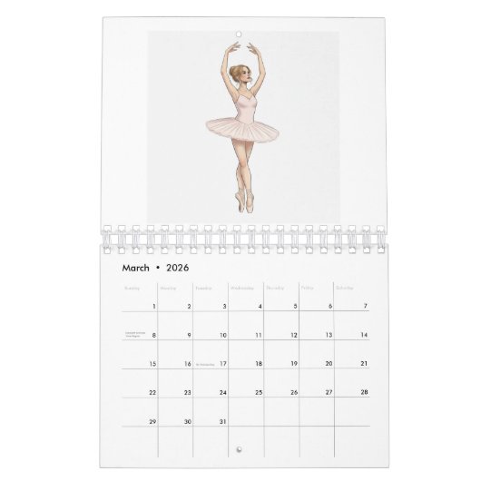 Calendrier Dreams on Pointe (Mar 2026)