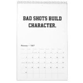 Calendrier drôle 2027 Citations de golf Papa golfe (Feb 2027)